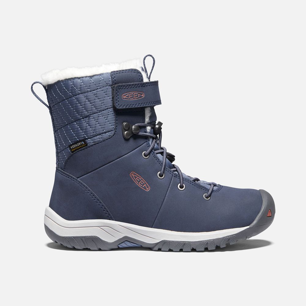 Botas de Invierno Keen Mexico Azules - Niños Hoodoo Iii Waterproof - YZ0394128